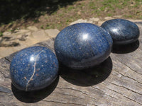 Polished Blue Lazulite Palm Stones  x 6 From Madagascar - TopRock