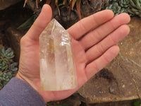 Polished Clear Quartz Crystal Points x 4 From Madagascar - TopRock