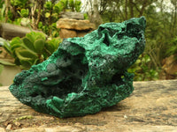 Natural Chatoyant Silky Malachite Specimens  x 2 From Congo - Toprock Gemstones and Minerals 