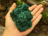 Natural Chatoyant Silky Malachite Specimens  x 2 From Congo - Toprock Gemstones and Minerals 