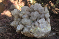 Natural Malachite Infused Smokey Quartz Cluster x 1 From Luena, Congo - TopRock