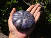 Polished Purple Lepidolite Pumpkin Carvings  x 3 From Zimbabwe - Toprock Gemstones and Minerals 