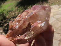 Natural Red Hematite Phantom Quartz Specimens  x 12 From Karoi, Zimbabwe - TopRock