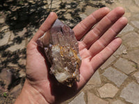 Natural Red Hematite Phantom Quartz Specimens  x 12 From Karoi, Zimbabwe - TopRock