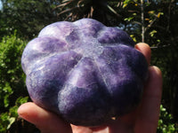 Polished Purple Lepidolite Pumpkin Carvings  x 3 From Zimbabwe - Toprock Gemstones and Minerals 