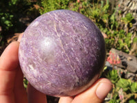 Polished Purple Lepidolite Spheres  x 3 From Zimbabwe - Toprock Gemstones and Minerals 