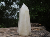 Polished Extra Large White Milky Quartz Point  x 1 From Madagascar - TopRock