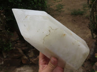 Polished Extra Large White Milky Quartz Point  x 1 From Madagascar - TopRock