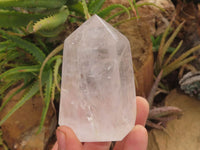 Polished Clear Quartz Crystal Points x 4 From Madagascar - TopRock