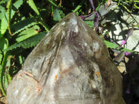 Polished Extra Large Double Terminated Smokey Window Quartz Crystal x 1 From Ankazobe, Madagascar