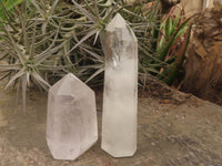 Polished Clear Quartz Crystal Points x 4 From Madagascar - TopRock