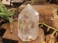 Polished Clear Quartz Crystal Points x 4 From Madagascar - TopRock