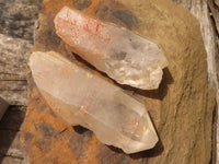 Natural Large Single Quartz Crystals  x 13 From Zambia - TopRock