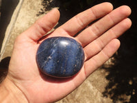 Polished Blue Lazulite Palm Stones  x 6 From Madagascar - TopRock