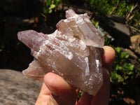 Natural Red Hematite Quartz Crystal Clusters  x 6 From Karoi, Zimbabwe - Toprock Gemstones and Minerals 