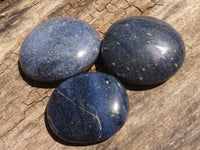 Polished Blue Lazulite Palm Stones  x 6 From Madagascar - TopRock