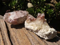 Natural Red Hematite Quartz Crystal Clusters  x 6 From Karoi, Zimbabwe - Toprock Gemstones and Minerals 