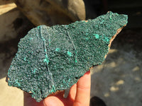 Natural Micro Botryoidal Crystalline Malachite Specimens  x 2 From Congo