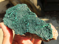 Natural Micro Botryoidal Crystalline Malachite Specimens  x 2 From Congo