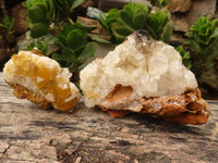 Natural Golden Limonite / Lemonite Quartz Clusters  x 12 From Zambia - Toprock Gemstones and Minerals 