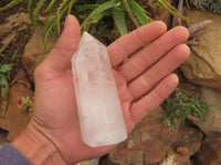 Polished Clear Quartz Crystal Points x 4 From Madagascar - TopRock