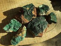 Natural Micro Botryoidal Malachite Specimens  x 6 From Congo - Toprock Gemstones and Minerals 