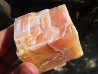 Natural New Sunset Orange Calcite Specimens  x 12 From Spitzkop, Namibia