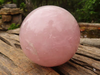 Polished Gemmy Rose Quartz Spheres  x 2 From Madagascar - Toprock Gemstones and Minerals 