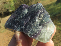 Natural Selected Watermelon Fluorite Cobbed Pieces x 7 From Uis, Namibia - TopRock