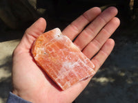 Natural New Sunset Orange Calcite Specimens  x 12 From Spitzkop, Namibia