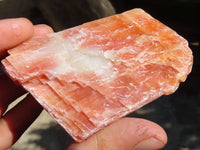 Natural New Sunset Orange Calcite Specimens  x 12 From Spitzkop, Namibia