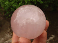 Polished Gemmy Rose Quartz Spheres  x 2 From Madagascar - Toprock Gemstones and Minerals 