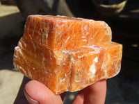 Natural New Sunset Orange Calcite Specimens  x 12 From Spitzkop, Namibia