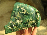 Polished  One Side Polished Emerald Mtorolite Plates  x 2 From Zimbabwe