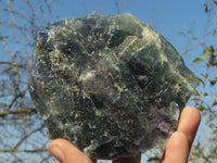 Natural Selected Watermelon Fluorite Cobbed Pieces x 7 From Uis, Namibia - TopRock