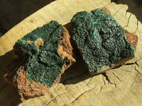 Natural Micro Botryoidal Malachite Specimens  x 6 From Congo - Toprock Gemstones and Minerals 