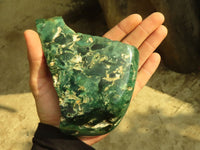 Polished  One Side Polished Emerald Mtorolite Plates  x 2 From Zimbabwe