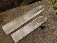 Polished Clear Quartz Crystal Points x 4 From Madagascar - TopRock