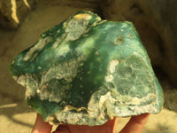 Polished On One Side Emerald Mtorolite Plates x 2 From Mutorashanga, Zimbabwe