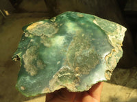 Polished On One Side Emerald Mtorolite Plates x 2 From Mutorashanga, Zimbabwe