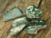 Polished Green Mtorolite / Emerald Chrome Chrysoprase Slices  x 4 From Zimbabwe - TopRock