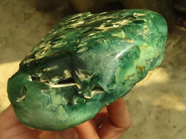 Polished  One Side Polished Emerald Mtorolite Plates  x 2 From Zimbabwe