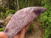 Polished Purple Lepidolite Free Forms  x 4 From Zimbabwe - Toprock Gemstones and Minerals 