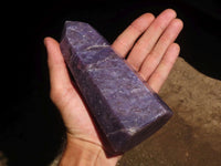 Polished Purple Lepidolite Points  x 3 From Madagascar - Toprock Gemstones and Minerals 