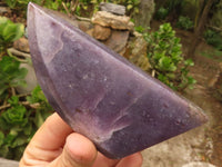 Polished Purple Lepidolite Free Forms  x 4 From Zimbabwe - Toprock Gemstones and Minerals 