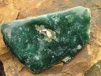 Polished Green Mtorolite / Emerald Chrome Chrysoprase Slices  x 4 From Zimbabwe - TopRock