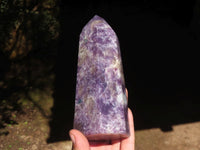 Polished Purple Lepidolite Points  x 3 From Madagascar - Toprock Gemstones and Minerals 