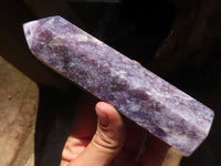 Polished Purple Lepidolite Points  x 3 From Madagascar - Toprock Gemstones and Minerals 