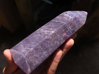 Polished Purple Lepidolite Points  x 3 From Madagascar - Toprock Gemstones and Minerals 