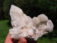 Natural White Quartz Clusters x 5 From Madagascar - TopRock